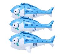 Hohopeti 3pcs Inflatable Fish Pool for Fish-themed Party Decorations Blow-up Water Floaties for Boys and Ocean Animal Props for Birthday and Outdoor Fun