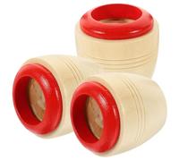 Hohopeti 3pcs Kaleidoscope Wooden Educational Rotating Colorful Patterns Imaginative Logic Development Fun Random Colors Random Color