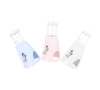 Hohopeti 3pcs Leakproof Hamster Water Dispenser with Bead Mechanism and Stand Base Portable Small Animal Water Bottle for Hamsters Rabbits Chinchillas Squirrels Travel-friendly Hydration