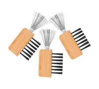 Hohopeti 3pcs Metal Kenzan Cleaner Comb for Flower Frog Floral Arrangement Tool Easy Hair Removal Brush Rake for Efficient Cleaning and Maintenance Portable Design for Home and Travel Use