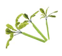 Hohopeti 3pcs Miniature Fake Banana Tree Model Handcrafted Lifelike Simulation Palm Trees for Sand Table Micro Landscape Craft Decorations