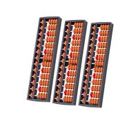 Hohopeti 3pcs Multi-function Abacus Portable Counting Tool for Mental Arithmetic Training and Brain Development Educational Math