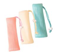 Hohopeti 3pcs Multi-layer Soap Mesh Bags for Bar Soap Exfoliating Foaming Pouches with Drawstring for Face Cleansing and Skin Care