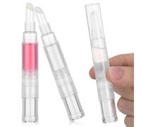 Hohopeti 3pcs Nail Oil Pen Empty Tubes with Brush Tip Refillable Cuticle Oil Applicator Pens 5ml Pp Material Vacuum-sealed Leakproof Design for Travel and On-the-go Beauty Routines
