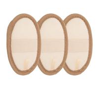 Hohopeti 3Pcs Natural Loofah Exfoliating Bath Sponge Pads with Lanyard Multi-Function Body Scrubbers for Men and Women Soft Texture for Gentle Dead Skin Removal and Rich Generation