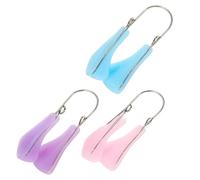 Hohopeti 3Pcs Nose Beauty Tools Nose Lift Correctors 2.36X0.98X0.59Inch Silicone Straighten Bridge of Raise Flat for Daily Facial Care