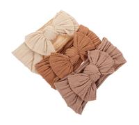 Hohopeti 3pcs Nylon Newborn Headband Girl Bow Headbands for Toddlers Hair Accessories for Boys and Girls