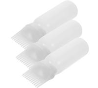 Hohopeti 3pcs Perm Bottle Hair Oil Applicator Comb Bottle for Root Comb Applicator Use