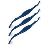 Hohopeti 3pcs Pet Double-Ended Toothbrush for Dogs and Cats, Soft Bristle Dental Cleaning Brush, Small Size 178x7mm, Oral Care for Pets and Puppies