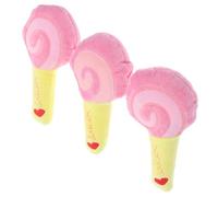 Hohopeti 3Pcs Plush Puppy Teething Chew Indoor Squeaky Dog Playthings for Teeth Cleaning and Stress Relief Pet Enrichment to Discourage Destructive Behavior