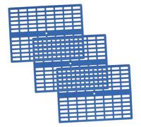 Hohopeti 3pcs Rabbit Cage Mat Floor Pads Plastic Non-slip 34x25x1cm Blue Small Animal Cage Liner for Bunny Guinea Pig Rat Chinchilla Bedding and Habitat