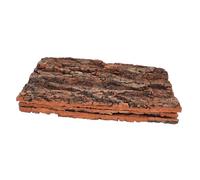 Hohopeti 3pcs Realistic Reptile Tree Bark Terrarium Decoration 30x20cm Cork Bark Climbing Platform for Lizard Turtle Chameleon Enclosure Habitat Supplies