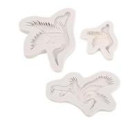 Hohopeti 3pcs Silicone Cake Molds Crane Shape Nonstick Chocolate Baking Mold Animal Fondant Resin Craft Moulds for DIY Cake Decoration and Cupcake Toppers