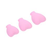 Hohopeti 3pcs Silicone Makeup Brush Protection Covers Flexible Brush Caps to Prevent Falling for Traveling Outdoor and Makeup Protection