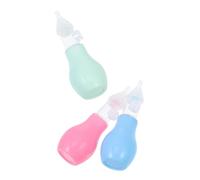 Hohopeti 3pcs Silicone Nasal Aspirators Nose Cleaner Manual Suction Control Soft Silicone Portable for Boys and Runny Nose Secretion Removal