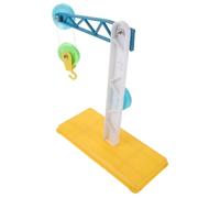 Hohopeti 3PCS Simple Machine Pulley Model Educational Physics Teaching Tool with Stand for Science Experiments Primary School Mechanics Demonstration Kit Random Color