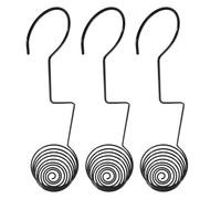 Hohopeti 3pcs Spiral Hanging Air Plants Rack Hangers Metal Iron Plant Holder Modern Simple Style Easy Installation Indoor Outdoor Decor