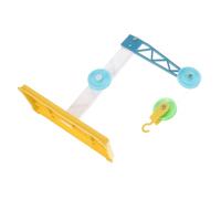 Hohopeti 3PCS Teaching Pulley Model with Pulley and Stand Educational Physics Learning Kit for Classroom Science Experiments and Mechanical Concepts Color Random Random Color