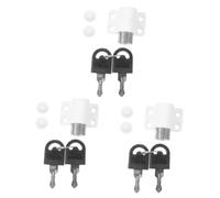 Hohopeti 3pcs Theft Sliding Window Key Boy Girl Lock for Upvc Easy Install Security for Homes Offices and Schools