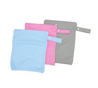Hohopeti 3pcs Wet Bag for Diapers Gym Travel Beach Durable Reusable Washable with Handle Organizing Cloth Diapers Swim Gear and Workout Clothes