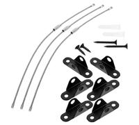 Hohopeti 3sets Furniture Anchors Boy Girl Safety Strap Set Falling Device for Living Corner Unit Cabinet Tip Furniture Anchors No Drill