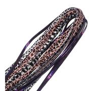 Hohopeti 4 Pairs 140cm Elastic Sports Shoelaces Set for Sneakers, Canvas Shoe Strings with Galaxy, Leopard Brown, Cow Print, Zebra Black White Patterns, Replacement Laces for Women’s Shoes