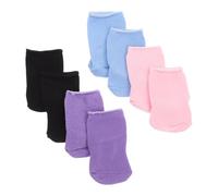 Hohopeti 4 Pairs Mini Doll Socks Tiny Dress Up Accessories for Dolls Soft Ankle Socks for Clothes Fit and Charming Playtime Addition