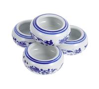 Hohopeti 4 Pcs Ink Butterfly Chinese Calligraphy Supplies Japanese Calligraphy Ink Mixing Trays Ink Brush Storage Holder Sumi- e Painting Bowl Ink Plate Student Ceramics China Washing Cups