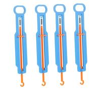 Hohopeti 4 Sets DIY Spring Balance Scale for Plastic Trigger Pull Scales for Science Experiments and Educational Learning Teaching Tool for Early Stem Exploration