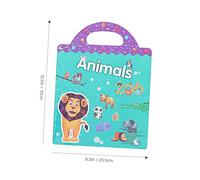 Hohopeti 4 Sets Educational Cartoon Sticker Books for Preschool DIY Scene Stickers Animal Dinosaur Space Traffic for Creativity Concentration and Interaction
