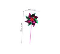 Hohopeti 40pcs DIY Colorful Small Plastic Pinwheel Windmill Set for Garden Decoration Lightweight Easy to Assemble Interactive Craft Activity Random Color