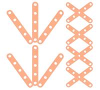 Hohopeti 40pcs Silicone Bands for Hair Curlers Flexible Heat-resistant Elastic Hair Roller Bands for Perm Rods for Perming Treatments and Home Styling in Orange