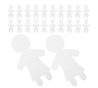 Hohopeti 40pcs White Blank Paper Dolls Cutouts for Craft Projects, DIY Painting Cardstock Figures and Preschool Classroom Art Supplies