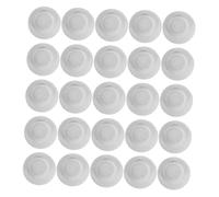 Hohopeti 40pcs White Top Hats Brushed Fabric Soft Miniature Doll Headwear for DIY Crafts Doll Headgear Party Decoration Christmas Birthday Supplies