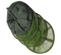 Hohopeti 45 inch Portable Foldable Fishing Net, Collapsible Mesh Crayfish Trap with Thick Coated Netting for Fish, Squid, Crabs, Shrimp Catching