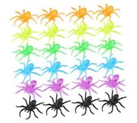 Hohopeti 48 Pcs Halloween Stretchy Spiders Tpr Soft Fake Spiders Prank Decorations for Boys Party Favors Goody Bag Fillers Indoor Outdoor Use