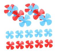Hohopeti 48pcs Mini Plastic Shaft Propellers for Electric DIY Model Accessories Practical Boat Propellers Replacement Parts for Educational Craft Projects Random Color