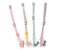 Hohopeti 4pcs Adjustable Bow Tie Cat Collars with Lace Embroidery and Flower Design Breakaway Safety Neckwear for Cats and Dogs Sweet Bow Accent for Celebrations and Everyday Use