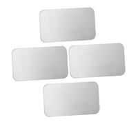 Hohopeti 4pcs Aluminium Cooling Pads for Hamster Rabbit Chinchilla Summer Pet Sleeping Mats Smooth Surface Ice Bed Cooling Mat for Animals