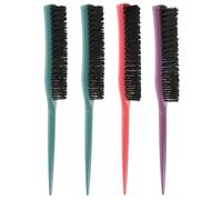 Hohopeti 4pcs Anti-static Tail Hair Combs Styling Tools for Salon and Barber Use Flat Top and Hair Cutting Combs for Men and Women Professional Hairdressing Accessories