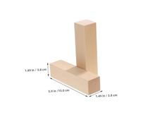 Hohopeti 4pcs Basswood Carving Blocks Unfinished Natural Wood Craft for DIY Woodworking Whittling Sculpting Suitable for Beginners and Experts