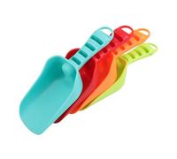 Hohopeti 4pcs Beach Sand Bright Colored Plastic Sand Digging Tools for Summer Portable and Safe Sandcastle Building Gear