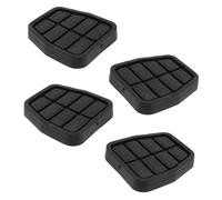 Hohopeti 4pcs Brake and Clutch Pedal Pads with Slip Texture Wear Resistant Covers for and Easy to Install Replacement for Car Accelerator and Throttle Pedal