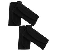 Hohopeti 4pcs Car Grab Handle Cover Car Handle Protector PU Fake Leather Black Automotive Interior Protection Against Dirt and Abrasion
