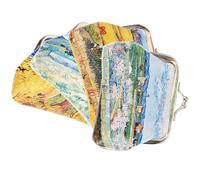 Hohopeti 4Pcs Cosmetic Purses Small Cosmetic Purse PU Leather Metal Material Easy to Carry Protect Items Stylish Women Girlfriend Travel Mother's Day