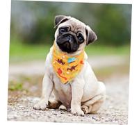Hohopeti 4Pcs Dinosaur Pattern Pet Bandana Scarf Decorative Saliva Wipes Soft Accessories for Dogs