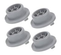 Hohopeti 4pcs Dishwasher Rollers Plastic Practical Replacement Dish Rack Part Convenient Castor Wheels for Dishwasher Lower Basket Use