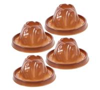 Hohopeti 4pcs Erupting Volcano Model with Realistic Base for Science Education and DIY Projects Reusable Volcanic Prop for Classroom and Family Learning Enhances Creativity and Geological