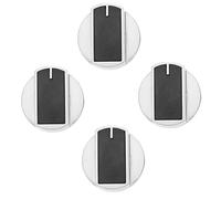 Hohopeti 4pcs Gas Stove Knobs Replacement Burner Control Switch Buttons for Cooker Hob Metal 45° Ignition Compatible Gas Stove Kitchen Accessories Set