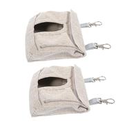 Hohopeti 4pcs Hanging Feeder for Guinea Pigs Rabbit Food Bag Hay Pouch Pet Cage Accessory Small Storage Bag